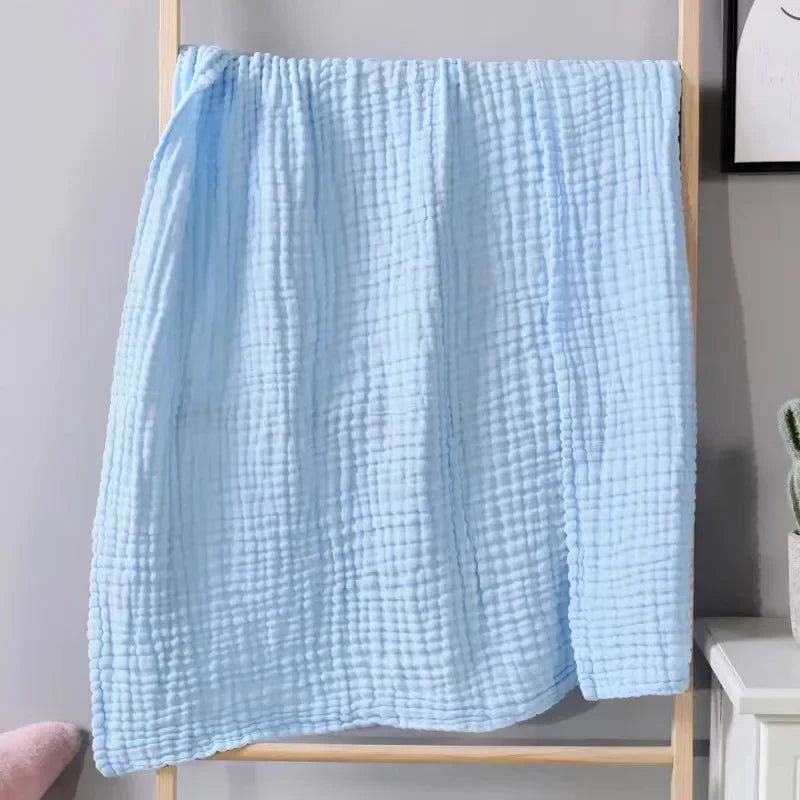 Newborn Bedding Sleeping Blanket Baby Accessories Boys Girls Bath Shower Towel Bathrobe 6 Layers Kids Muslin Swaddle Wrap