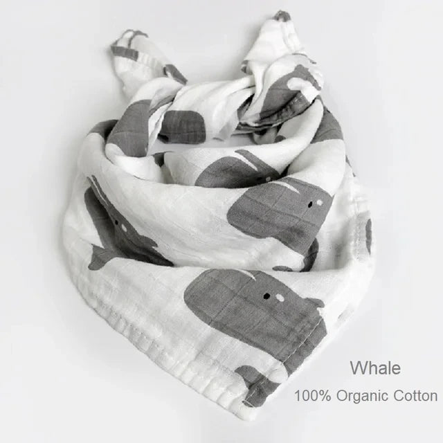 Newborn Blankets Bamboo Bath Towel Baby Swaddle Kids Muslin Organic Cotton Fabric Super Soft Burp Cloth Monthly Wrap 60*60 CM