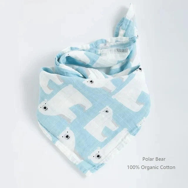 Newborn Blankets Bamboo Bath Towel Baby Swaddle Kids Muslin Organic Cotton Fabric Super Soft Burp Cloth Monthly Wrap 60*60 CM