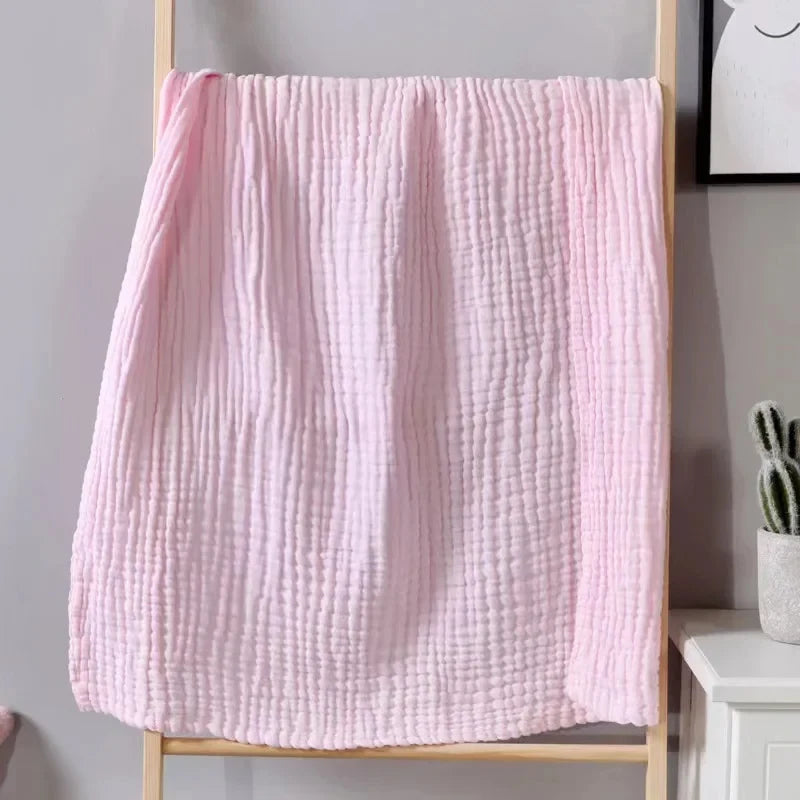 Newborn Bedding Sleeping Blanket Baby Accessories Boys Girls Bath Shower Towel Bathrobe 6 Layers Kids Muslin Swaddle Wrap
