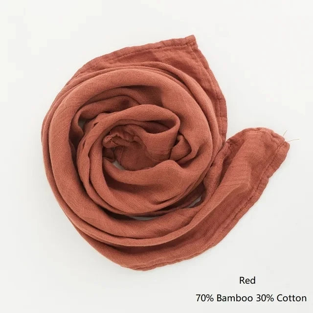 Newborn Blankets Bamboo Bath Towel Baby Swaddle Kids Muslin Organic Cotton Fabric Super Soft Burp Cloth Monthly Wrap 60*60 CM