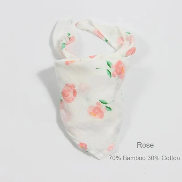 Newborn Blankets Bamboo Bath Towel Baby Swaddle Kids Muslin Organic Cotton Fabric Super Soft Burp Cloth Monthly Wrap 60*60 CM