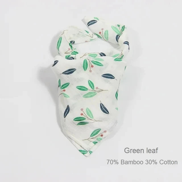 Newborn Blankets Bamboo Bath Towel Baby Swaddle Kids Muslin Organic Cotton Fabric Super Soft Burp Cloth Monthly Wrap 60*60 CM