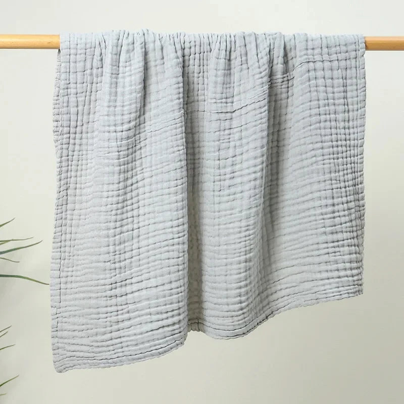 Newborn Bedding Sleeping Blanket Baby Accessories Boys Girls Bath Shower Towel Bathrobe 6 Layers Kids Muslin Swaddle Wrap