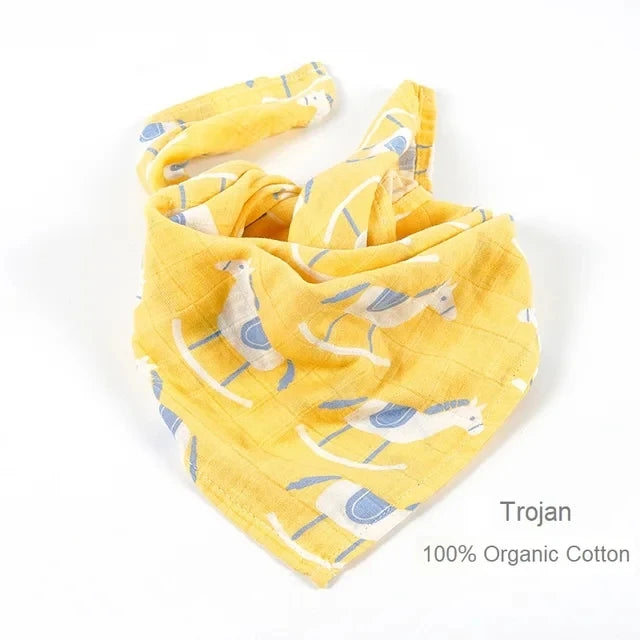 Newborn Blankets Bamboo Bath Towel Baby Swaddle Kids Muslin Organic Cotton Fabric Super Soft Burp Cloth Monthly Wrap 60*60 CM