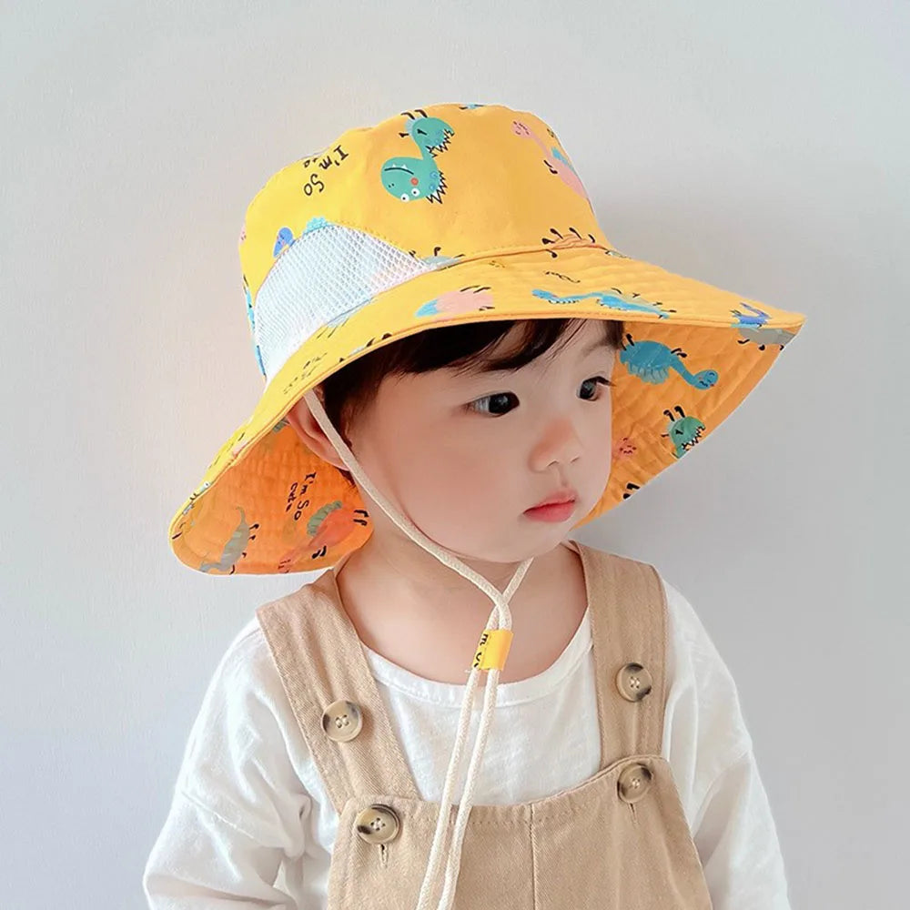 new sunshade hat baby hat summer sun hats children's hats visor hat Baby Sun hat children Mesh breathable fisherman hat for kids