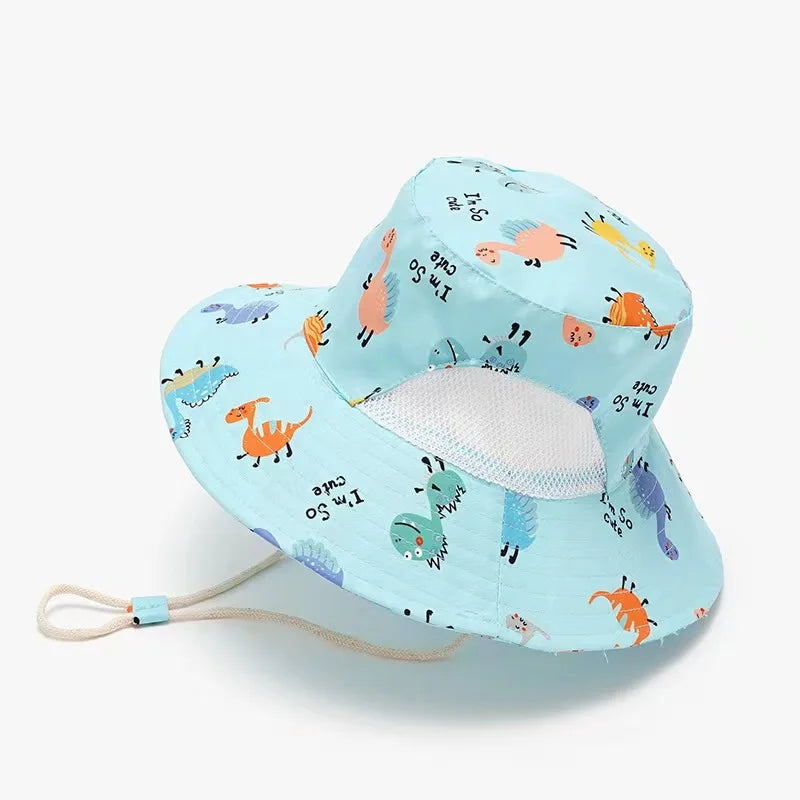 new sunshade hat baby hat summer sun hats children's hats visor hat Baby Sun hat children Mesh breathable fisherman hat for kids