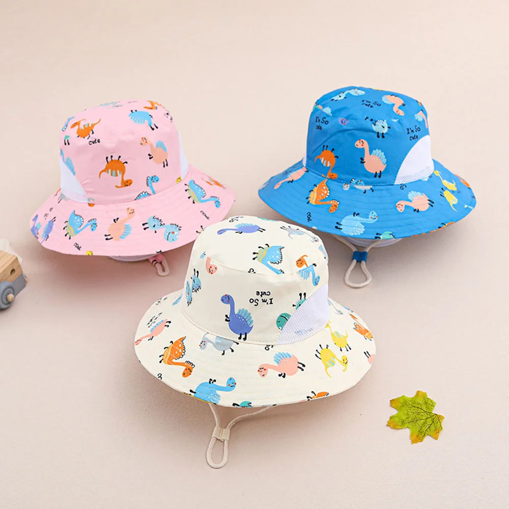 new sunshade hat baby hat summer sun hats children's hats visor hat Baby Sun hat children Mesh breathable fisherman hat for kids