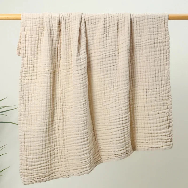 Newborn Bedding Sleeping Blanket Baby Accessories Boys Girls Bath Shower Towel Bathrobe 6 Layers Kids Muslin Swaddle Wrap