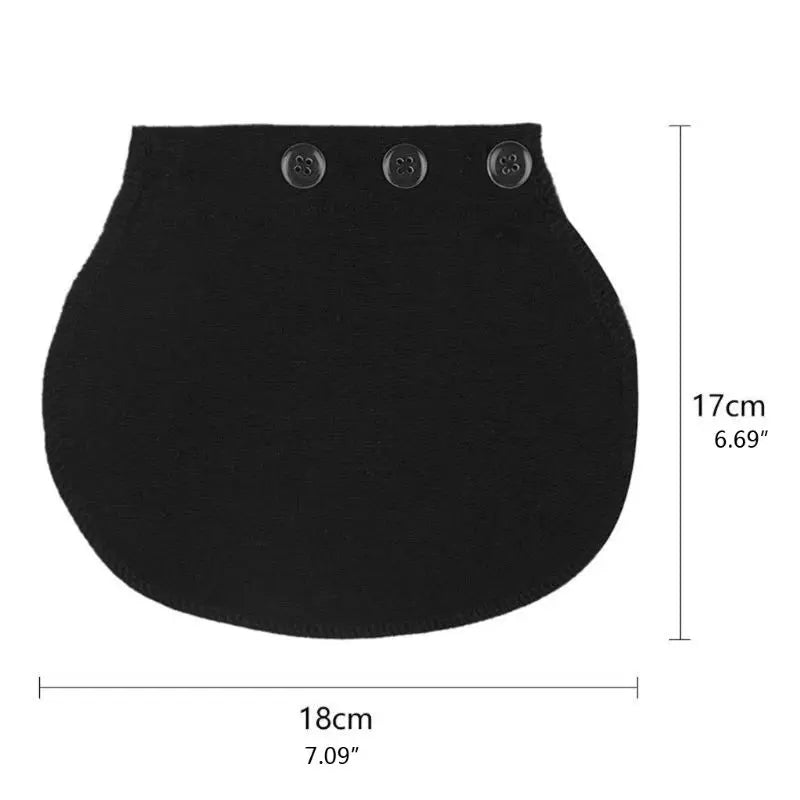 Maternity Pregnancy Waistband Belt Soft Adjustable Elastic Pants Lengthening Waist Extenders Button Mother Loose Pants Belt