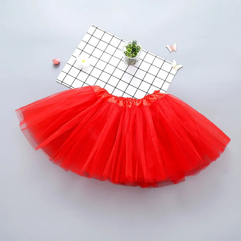 Baby Girl Clothes Christmas Pink Tutu Skirt Kids Princess Girls Skirt Ball Gown Pettiskirt Birthday Party Kawaii Skirts 0-8Y NEW