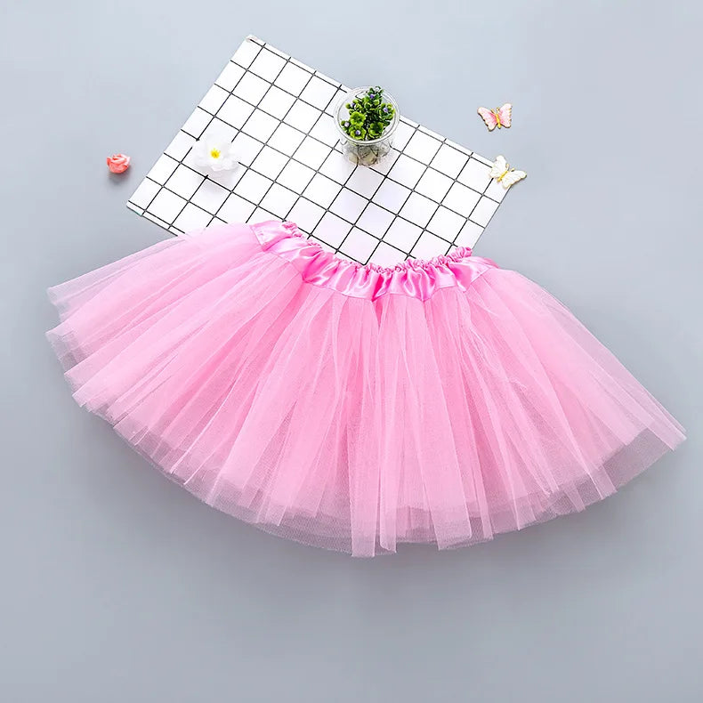 Baby Girl Clothes Christmas Pink Tutu Skirt Kids Princess Girls Skirt Ball Gown Pettiskirt Birthday Party Kawaii Skirts 0-8Y NEW