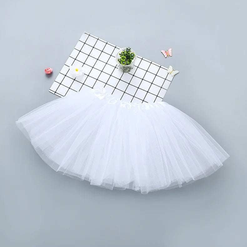 Baby Girl Clothes Christmas Pink Tutu Skirt Kids Princess Girls Skirt Ball Gown Pettiskirt Birthday Party Kawaii Skirts 0-8Y NEW