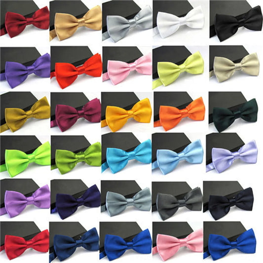 Bow Tie Male Solid Color Marriage Bow ties For Men Candy Color Butterfly Cravat Bowtie Butterflies Classic Kid Boys Bowtie