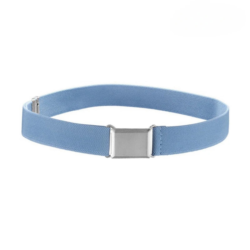 Student Kids Toddler Uniform Belts for Boys Girls Adjustable Stretch Elastic Luxury Brand Belt with Buckle for Kids Waist Belts