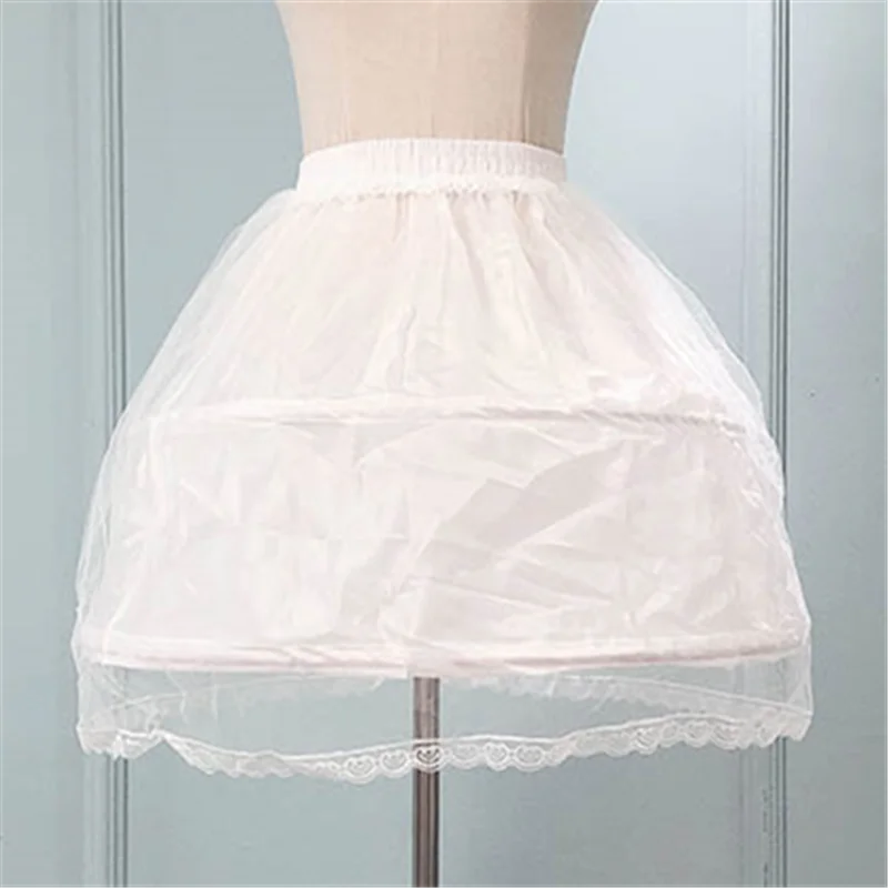 Kids Petticoats for Flower Girls Dresses Little Girls Crinoline 2 Hoop Skirt Petticoat Lolita Skirt Underskirt Vestido De Novia