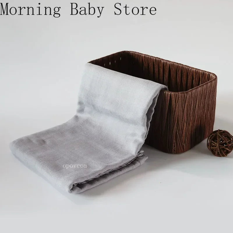 120*120cm Muslin Bamboo Baby Blanket Soft 2 Layers Newborn Swaddle Wrap Bath Towel Blanket Infant Sleepsack Stroller Cover 0-36M