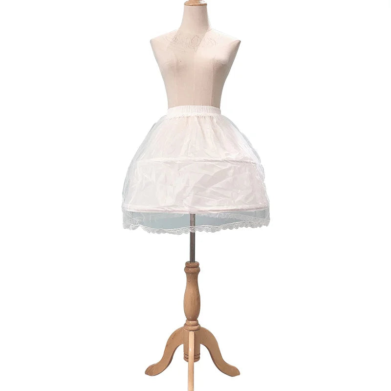 Kids Petticoats for Flower Girls Dresses Little Girls Crinoline 2 Hoop Skirt Petticoat Lolita Skirt Underskirt Vestido De Novia