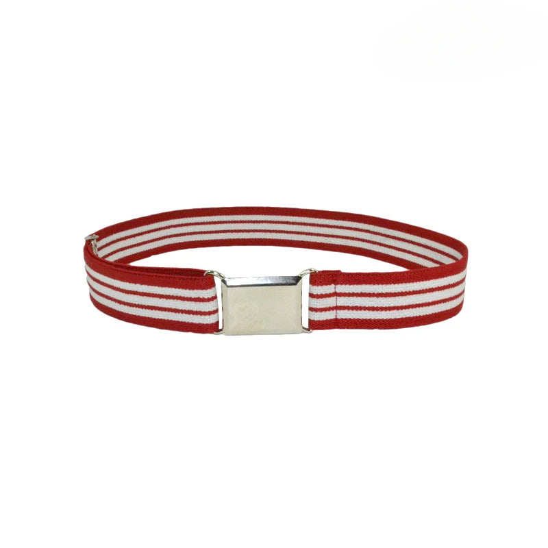 Student Kids Toddler Uniform Belts for Boys Girls Adjustable Stretch Elastic Luxury Brand Belt with Buckle for Kids Waist Belts