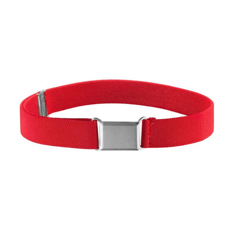 Student Kids Toddler Uniform Belts for Boys Girls Adjustable Stretch Elastic Luxury Brand Belt with Buckle for Kids Waist Belts
