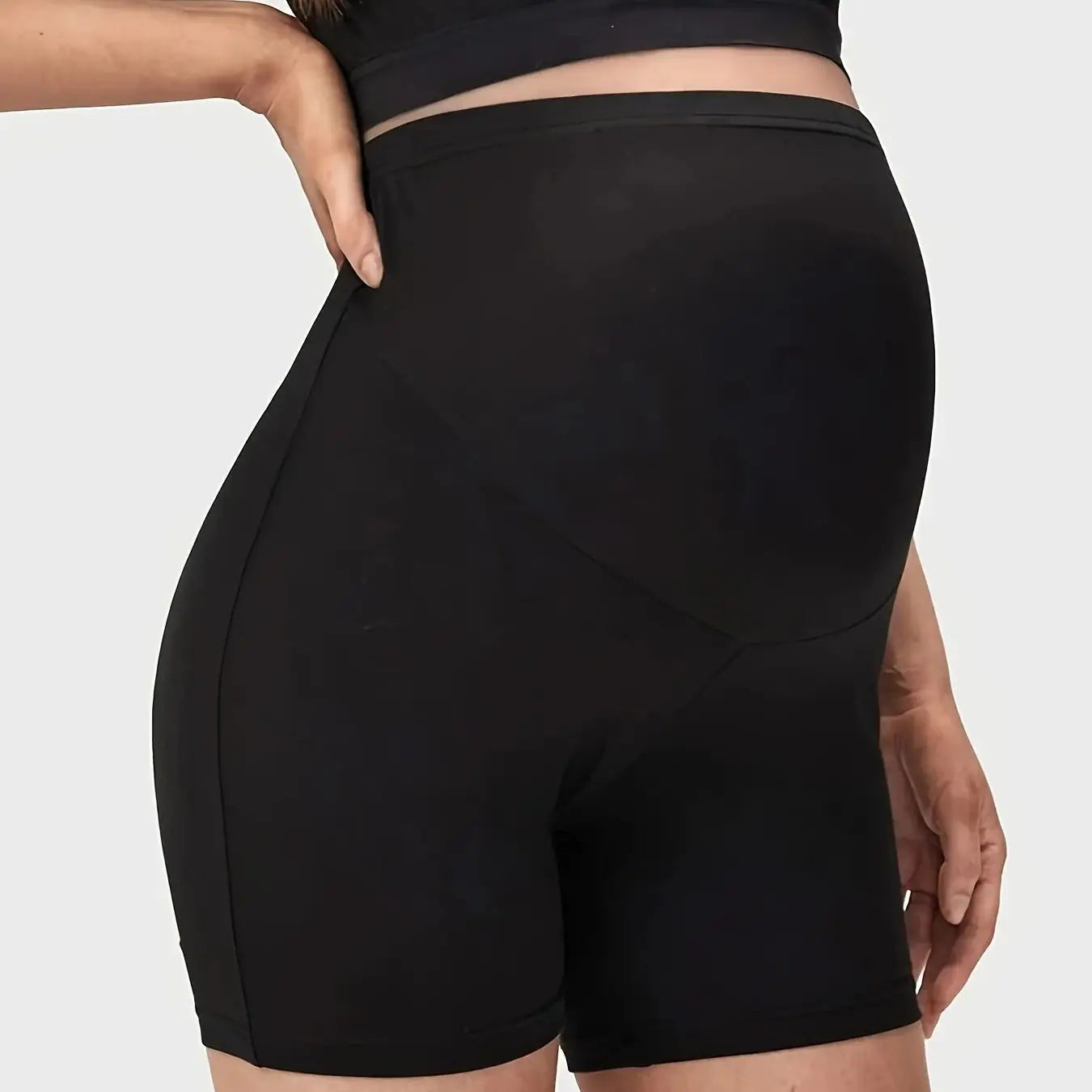 Maternity Solid Color Casual Shorts