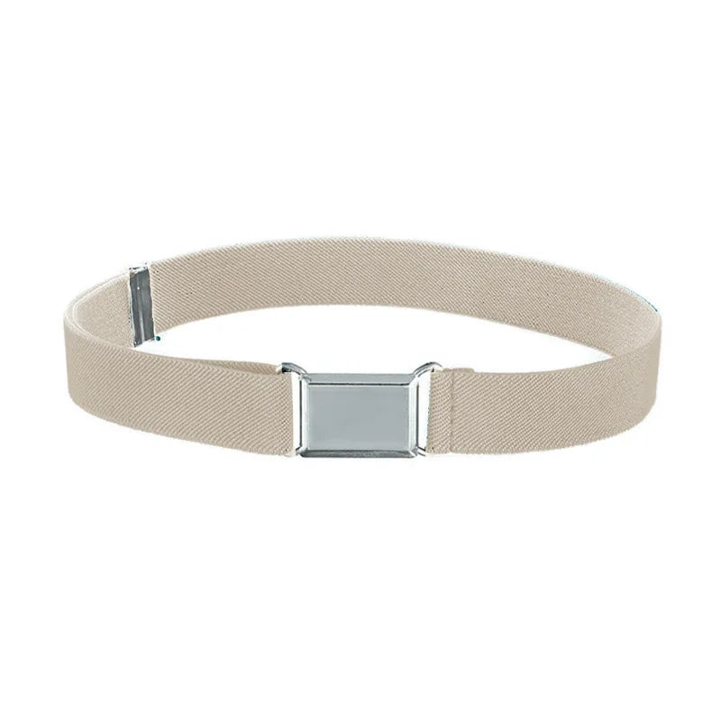 Student Kids Toddler Uniform Belts for Boys Girls Adjustable Stretch Elastic Luxury Brand Belt with Buckle for Kids Waist Belts
