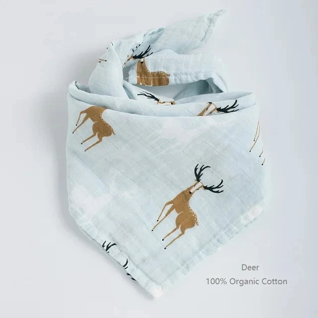Newborn Blankets Bamboo Bath Towel Baby Swaddle Kids Muslin Organic Cotton Fabric Super Soft Burp Cloth Monthly Wrap 60*60 CM
