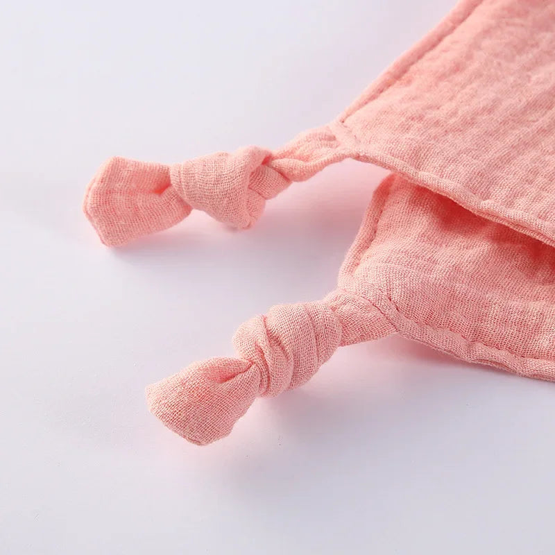 Baby Cotton Muslin Comforter Blanket Bunny Muslin Towel Soft Newborn Sleeping Dolls Cute Cat Kids Sleep Toy  Cloth Blanket