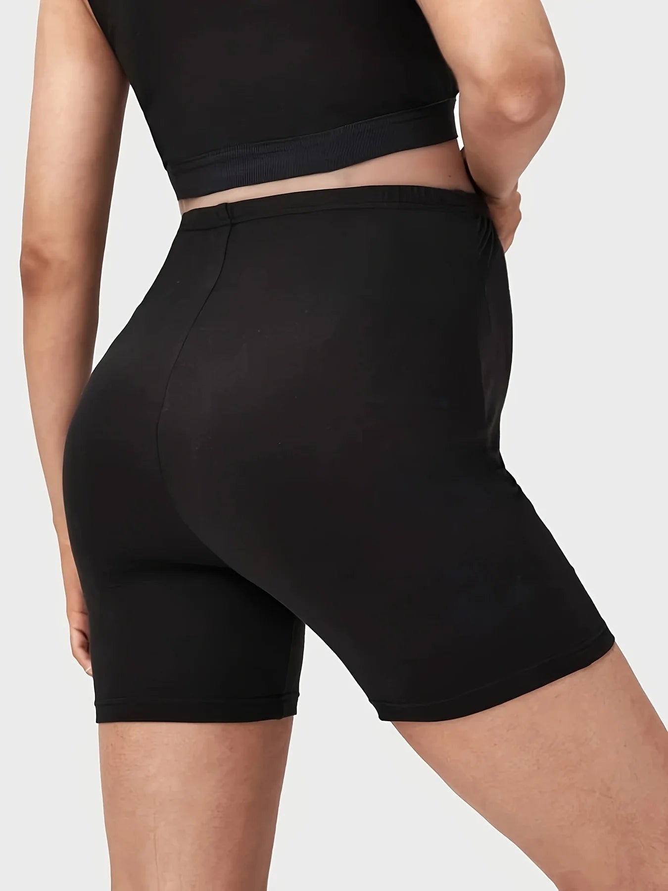 Maternity Solid Color Casual Shorts
