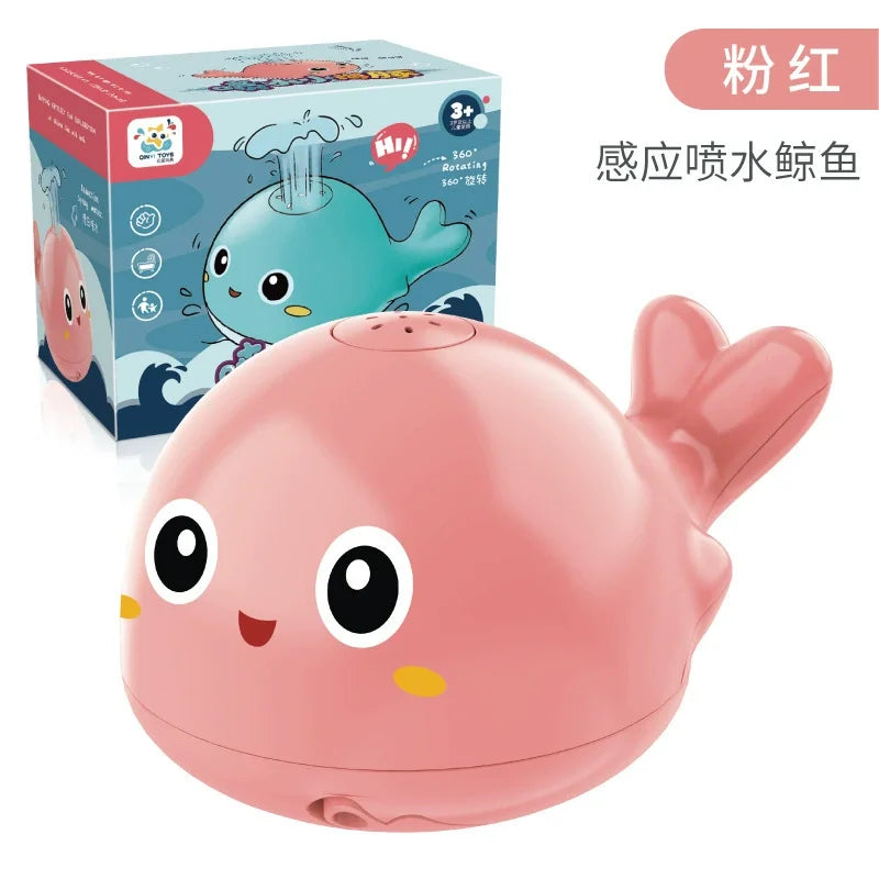 Baby Bath Toys Electric Octopus Automatic Sprinkler Bathtub Toy Swim Pool Bathing Toys with Music LED Light For Kids Gift