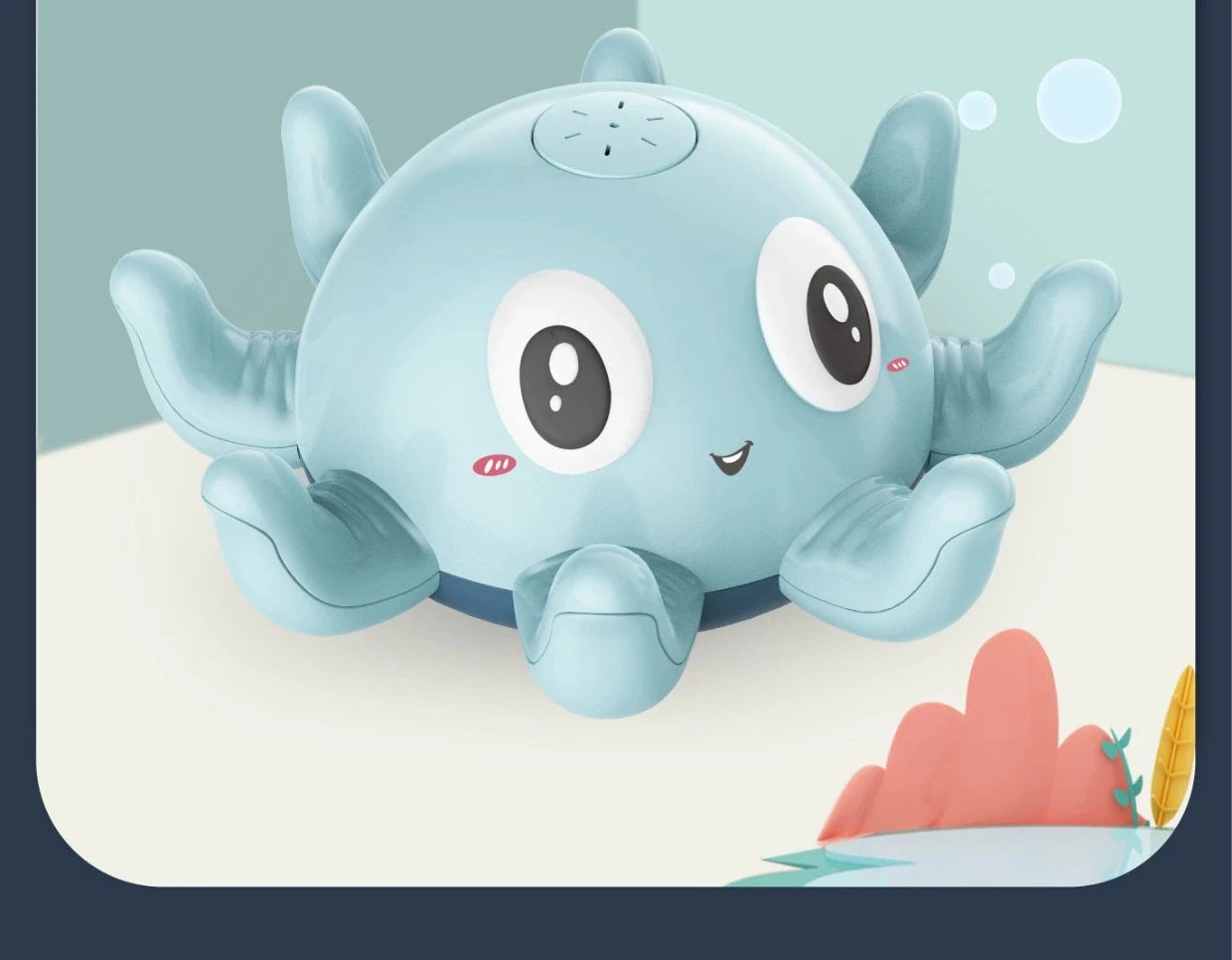 Baby Bath Toys Electric Octopus Automatic Sprinkler Bathtub Toy Swim Pool Bathing Toys with Music LED Light For Kids Gift