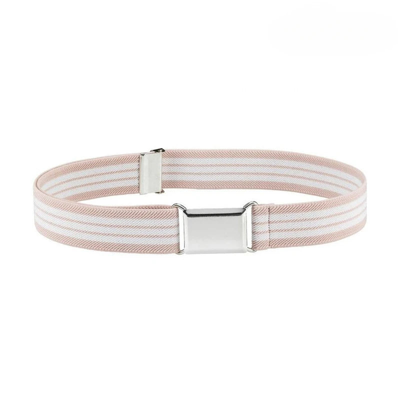 Student Kids Toddler Uniform Belts for Boys Girls Adjustable Stretch Elastic Luxury Brand Belt with Buckle for Kids Waist Belts