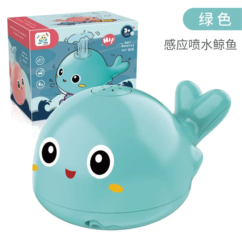 Baby Bath Toys Electric Octopus Automatic Sprinkler Bathtub Toy Swim Pool Bathing Toys with Music LED Light For Kids Gift