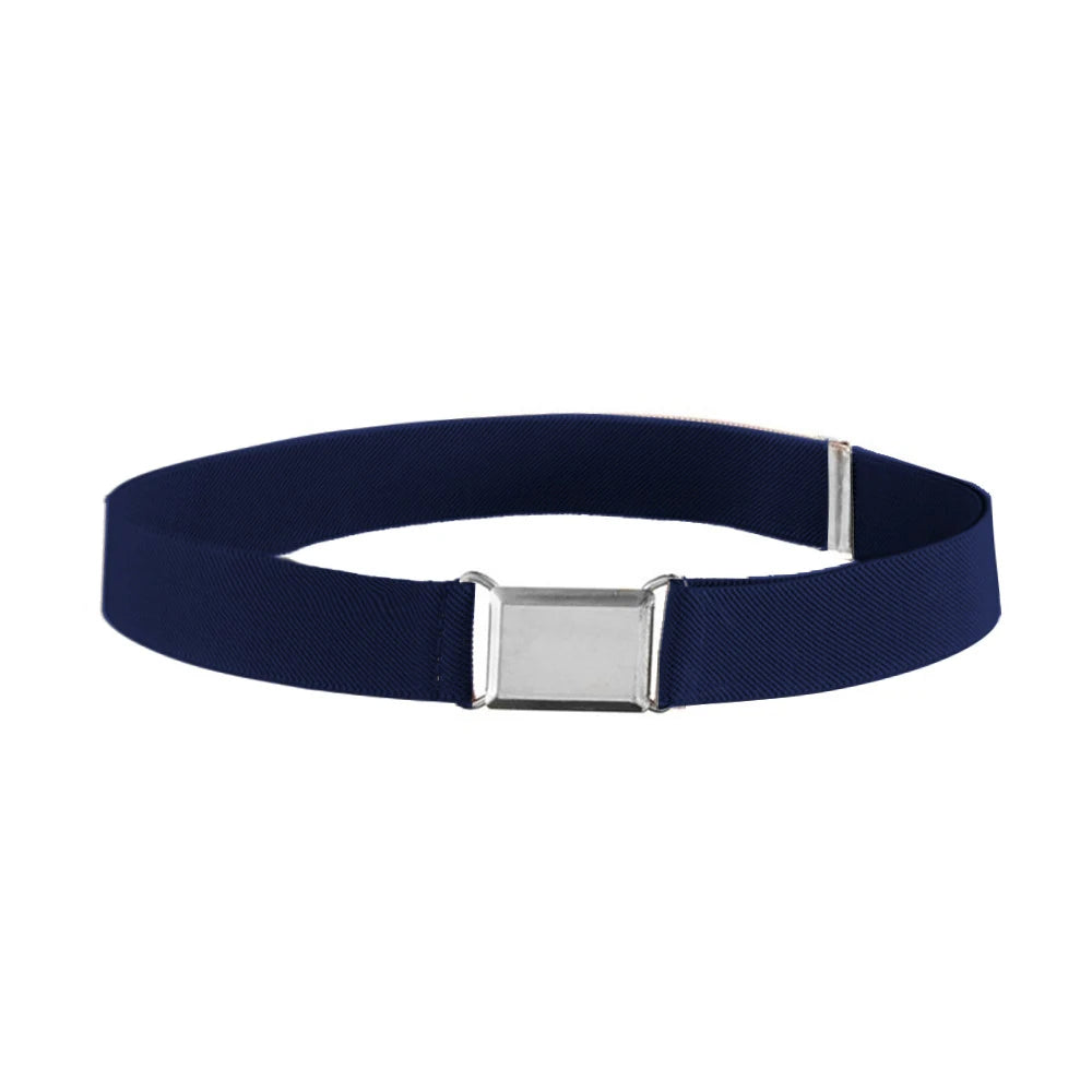 Student Kids Toddler Uniform Belts for Boys Girls Adjustable Stretch Elastic Luxury Brand Belt with Buckle for Kids Waist Belts